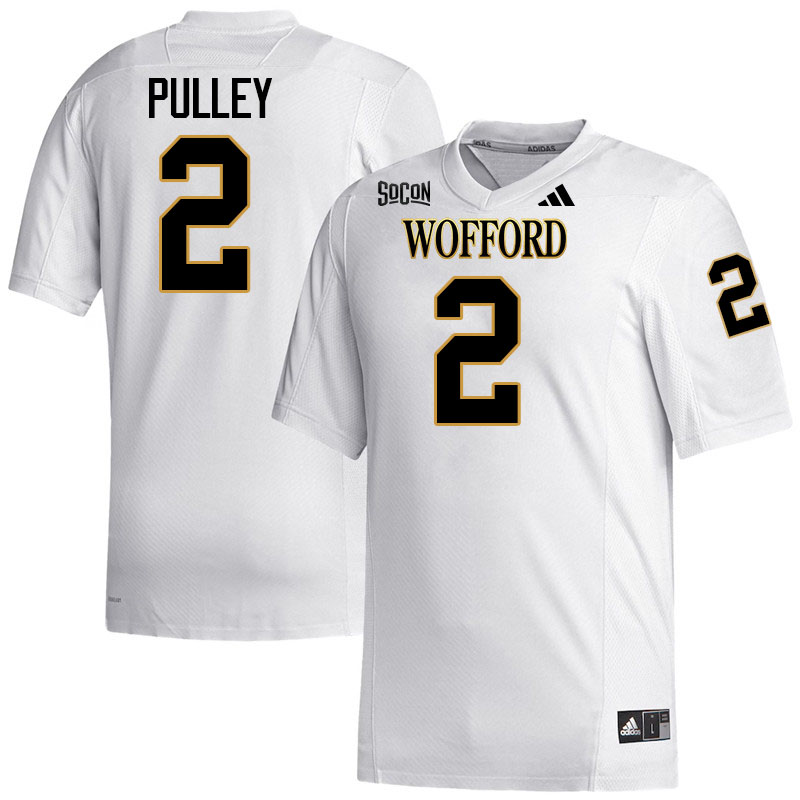 Wofford Terriers #2 Maximus Pulley College Football Jerseys,Uniforms Stitched-White